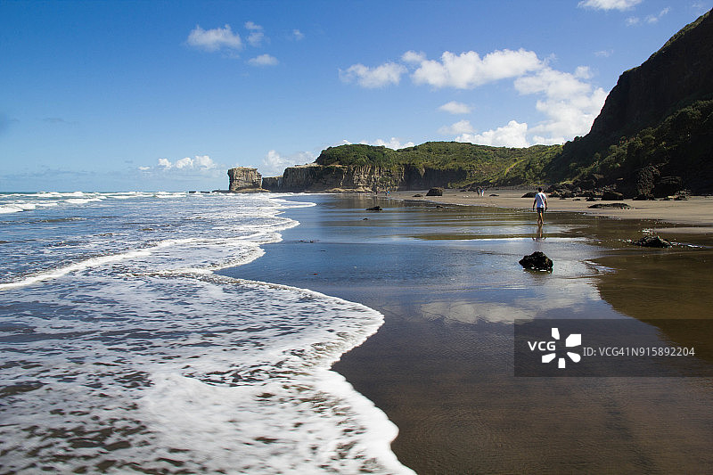 毛利湾图片素材