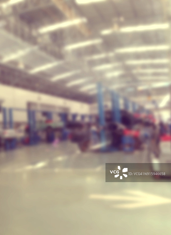 汽车维修服务中心模糊背景图片素材