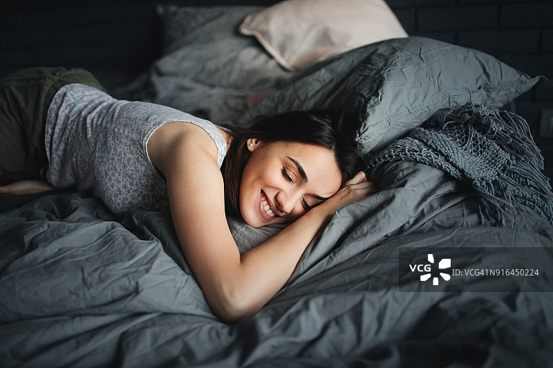 卧室的舒适感图片素材