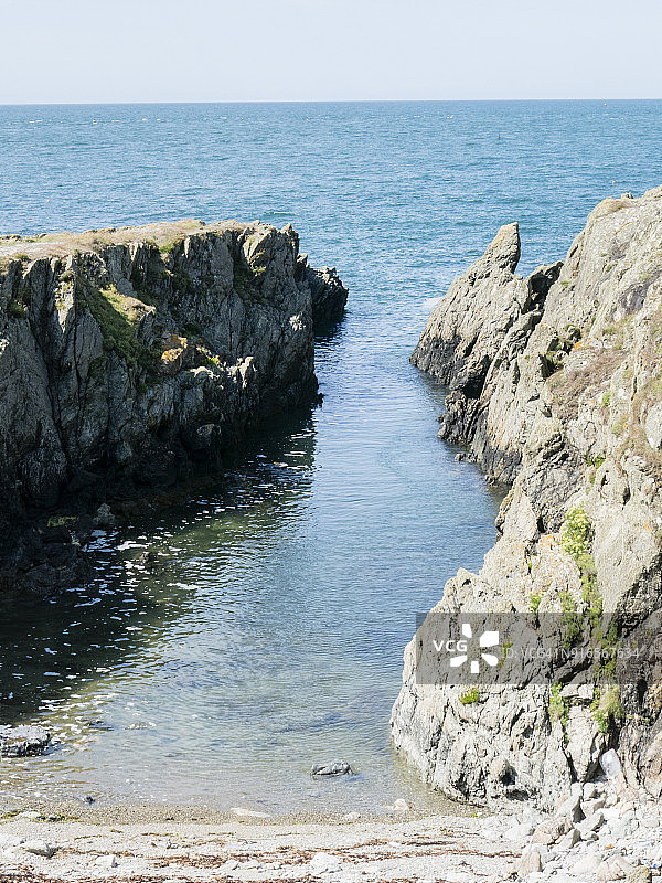 珀斯艾尔斯海湾：安格尔西岛北岸和西岸的威尔士海岸小径图片素材