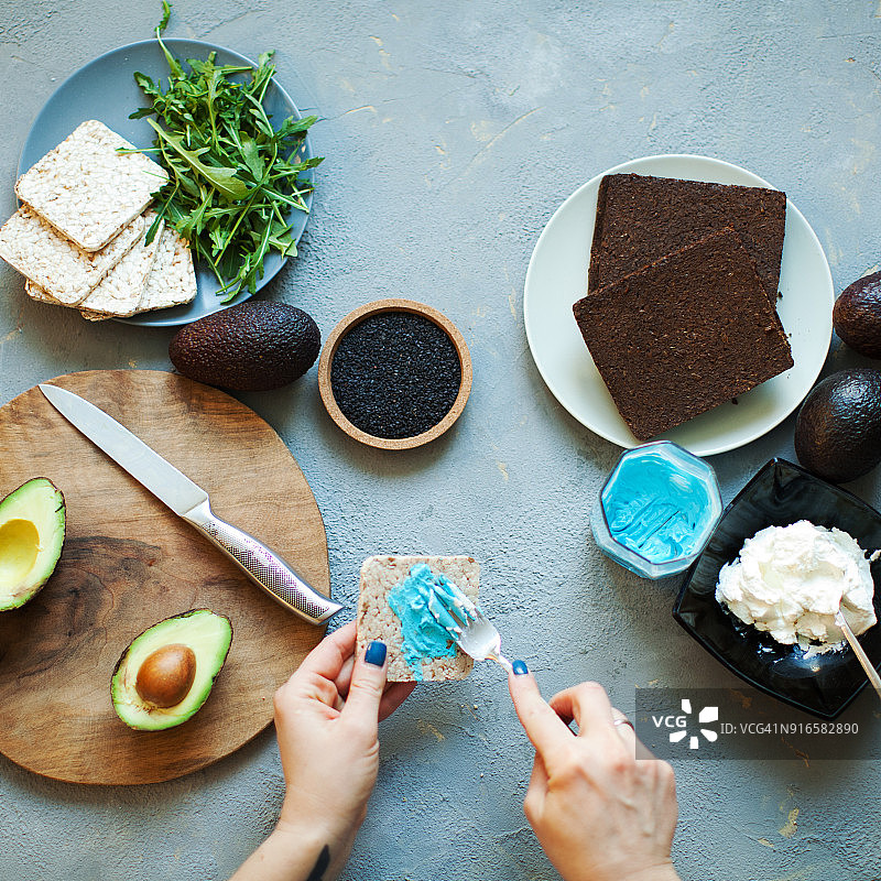 鳄梨面包图片素材