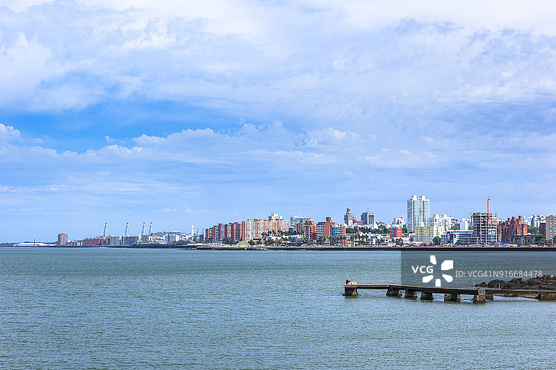 乌拉圭蒙得维的亚天际线影像图片素材