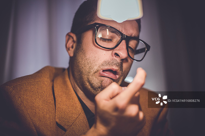 书呆子男人图片素材