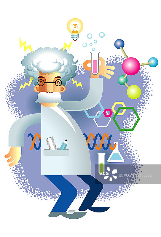 疯狂的科学家图片素材