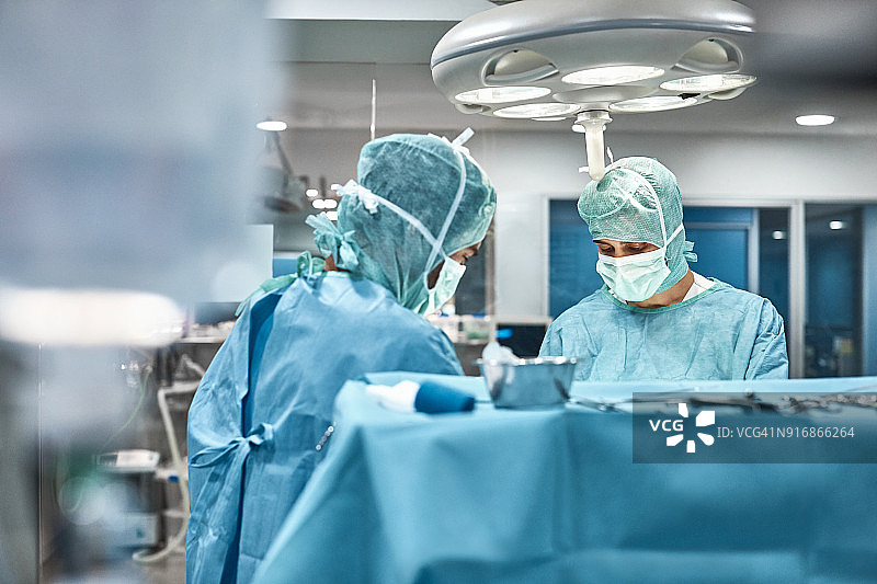 兽医在医院进行手术图片素材