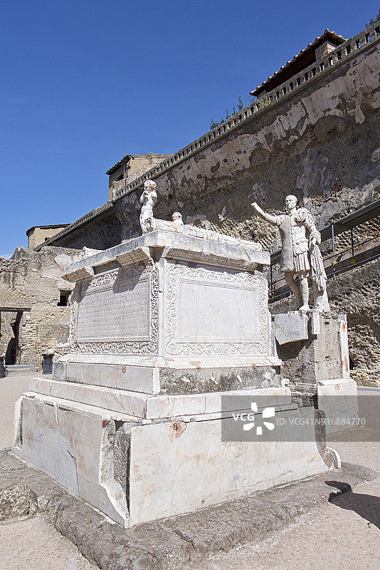 赫库兰尼姆的诺尼乌斯·巴尔布斯露台遗址图片素材