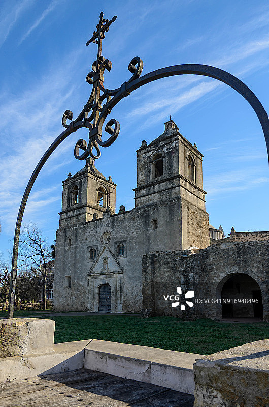 西班牙殖民时期的康塞普西翁教堂图片素材