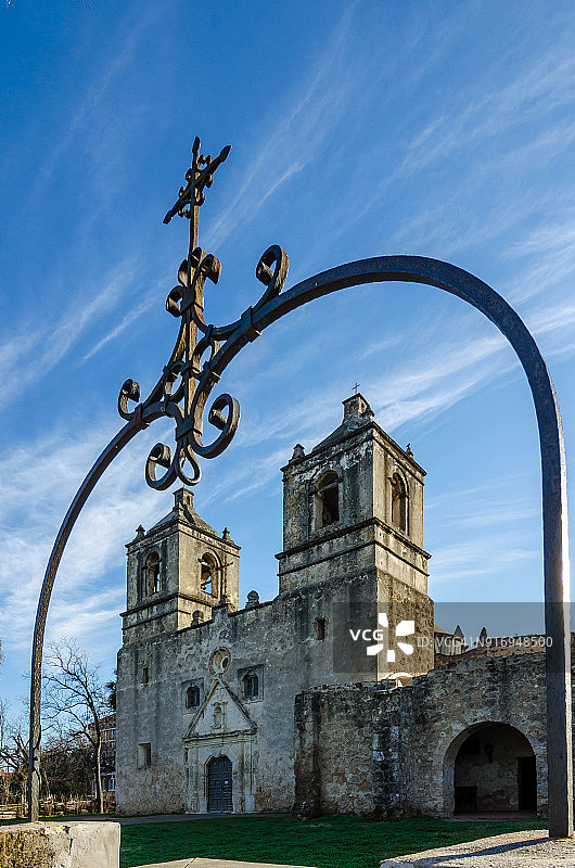 西班牙殖民时期的康塞普西翁教堂图片素材