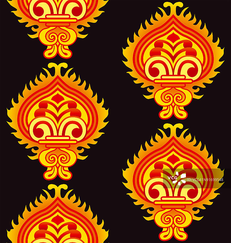 印度无缝图案图片素材