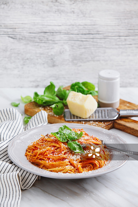 番茄酱意大利面图片素材