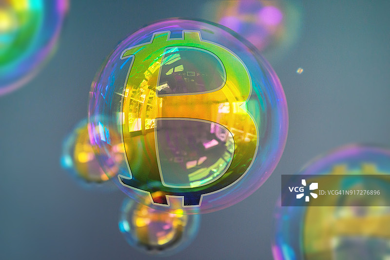 比特币是泡沫吗？庞氏骗局？数字货币的未来？图片素材