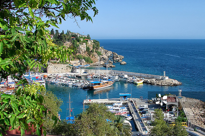 卡莱伊奇，土耳其安塔利亚图片素材