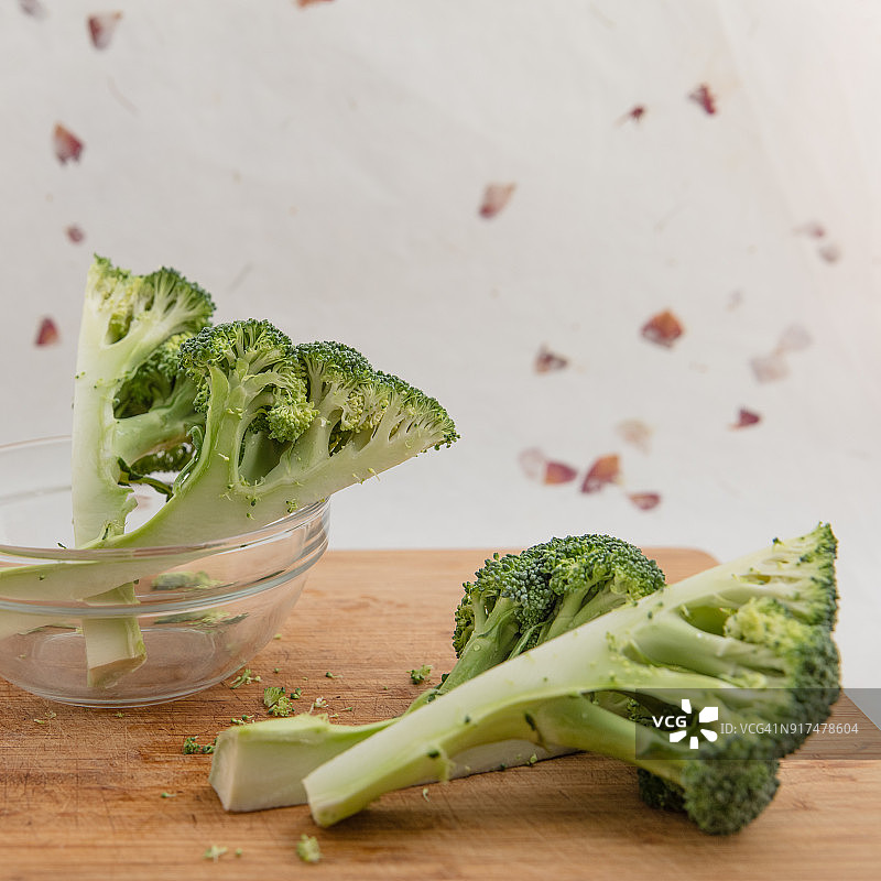 切碎的西兰花图片素材