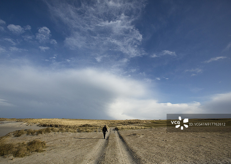 提里岛沙丘海滩徒步道图片素材