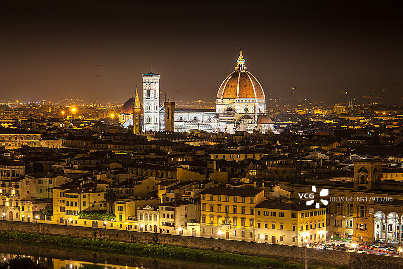 佛罗伦萨夜景图片素材