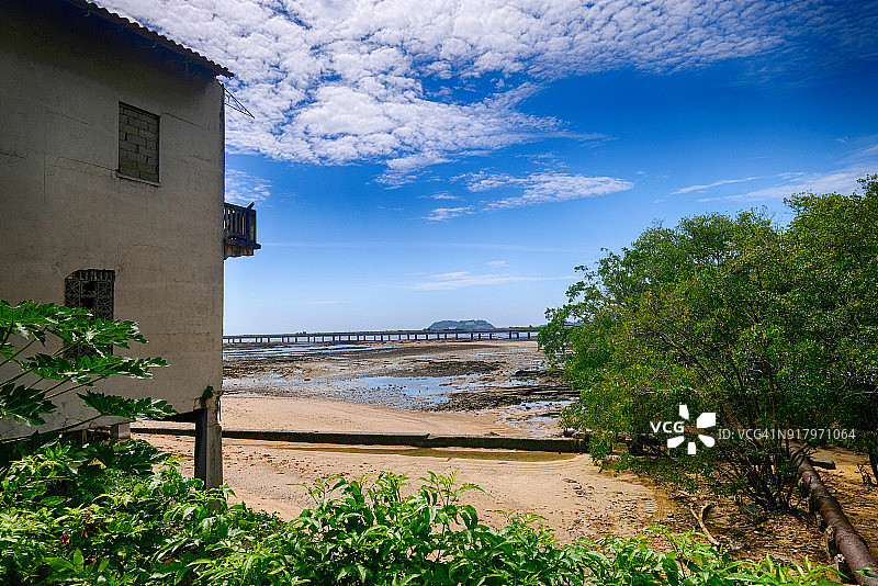 巴拿马城Casco Viejo的巴拿马湾图片素材