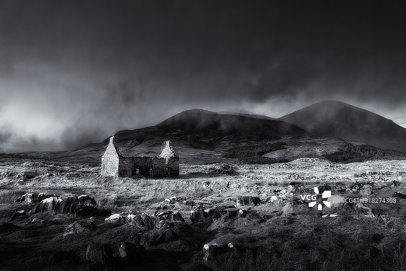 农舍与暴风雨图片素材
