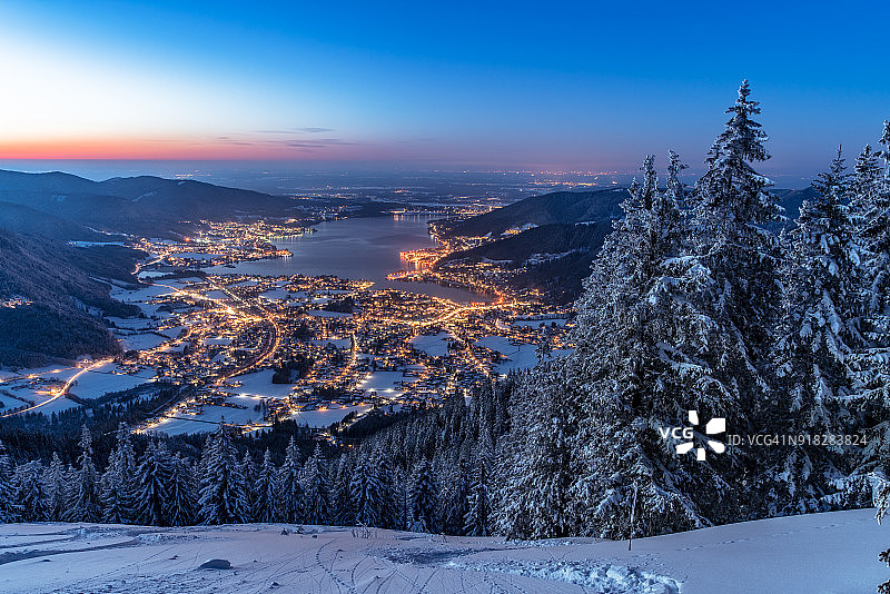 特根湖，巴伐利亚，德国，欧洲图片素材