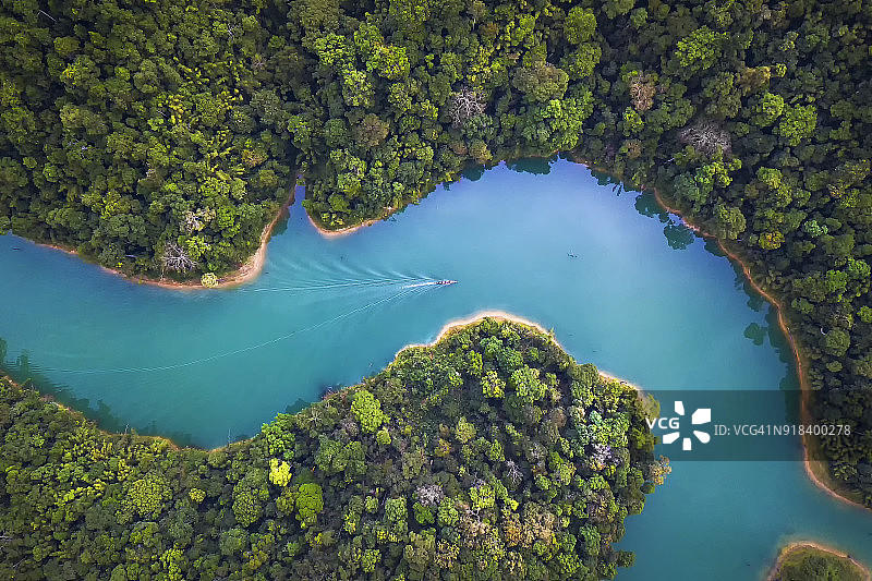 素叻他尼鸟瞰图图片素材