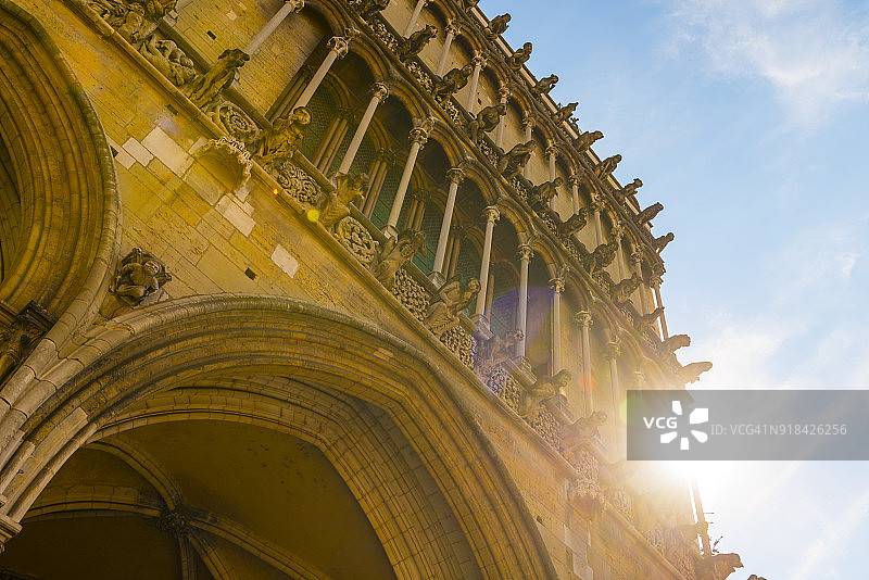 第戎阳光下的圣母院图片素材