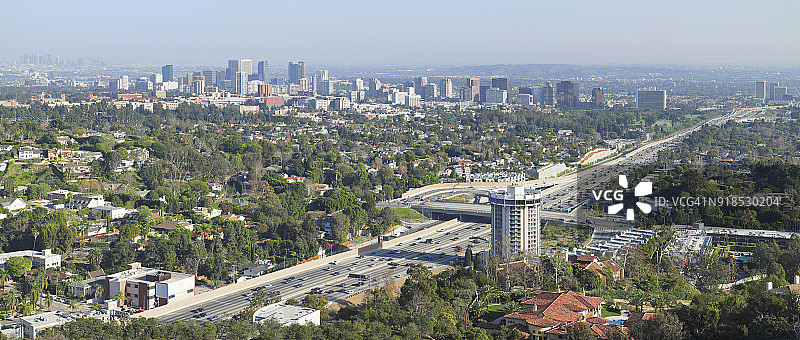 洛杉矶西区天际线图片素材