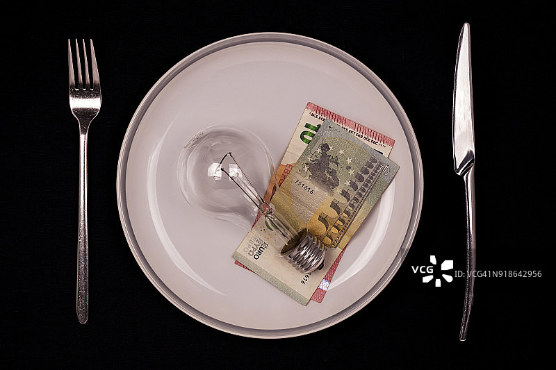 魔鬼餐盘：能量金钱抽象图片素材