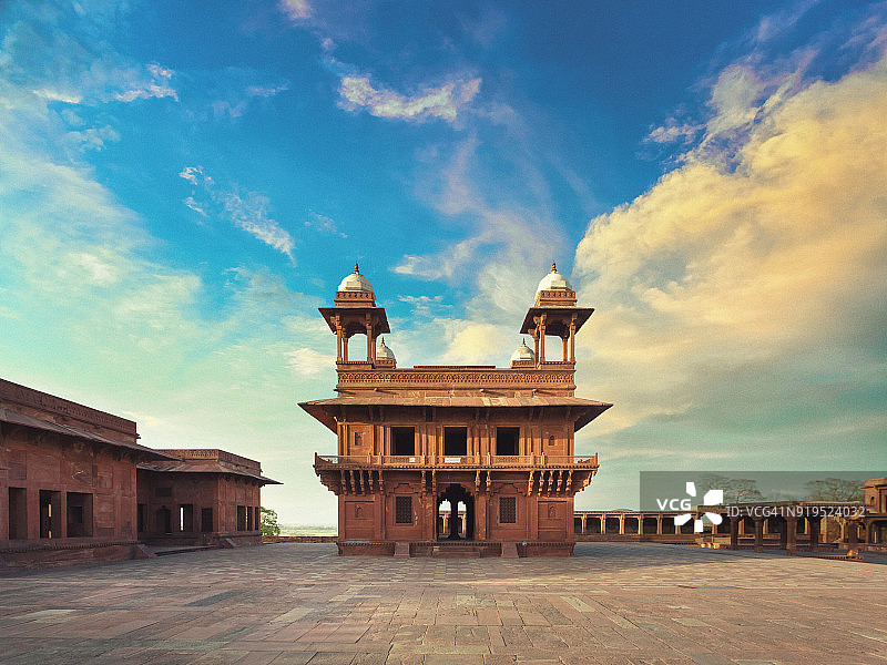 印度阿格拉的法泰赫布尔西格里古城图片素材