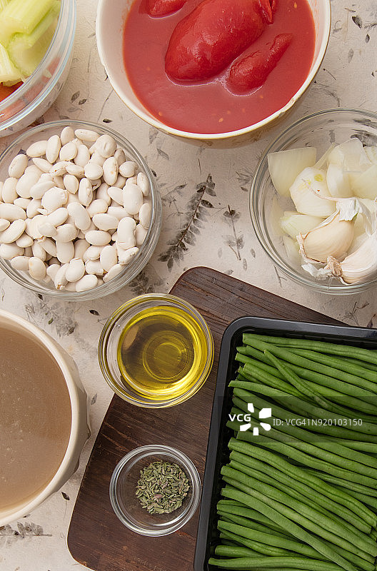 蔬菜汤的食材图片素材