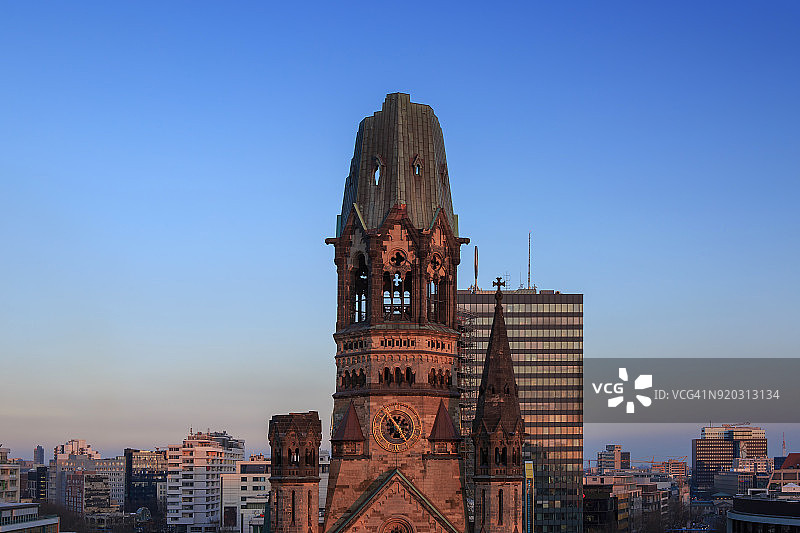 威廉皇帝纪念教堂（柏林-夏洛滕堡，德国）图片素材