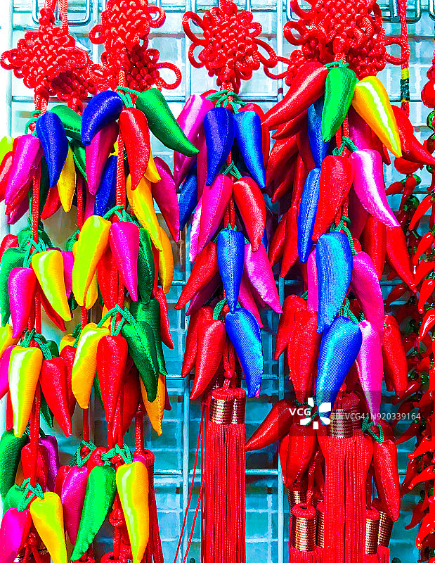 彩色辣椒装饰品图片素材