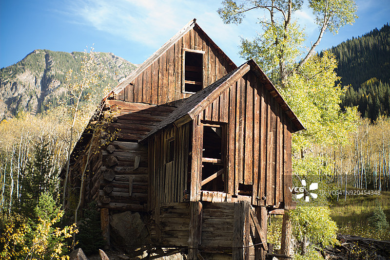 科罗拉多州锡尔弗顿秋景图片素材