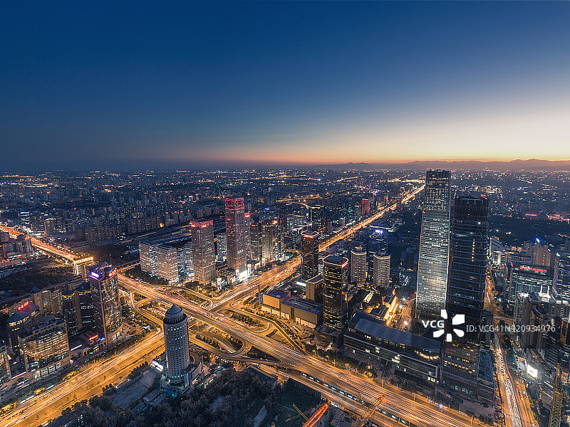 北京夜景（高角度）图片素材