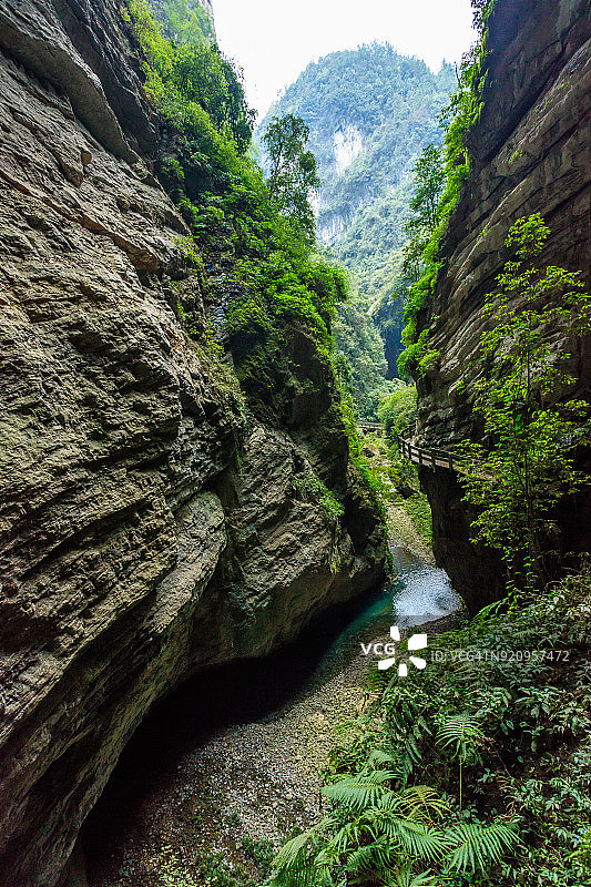 武隆喀斯特地质公园龙水峡图片素材