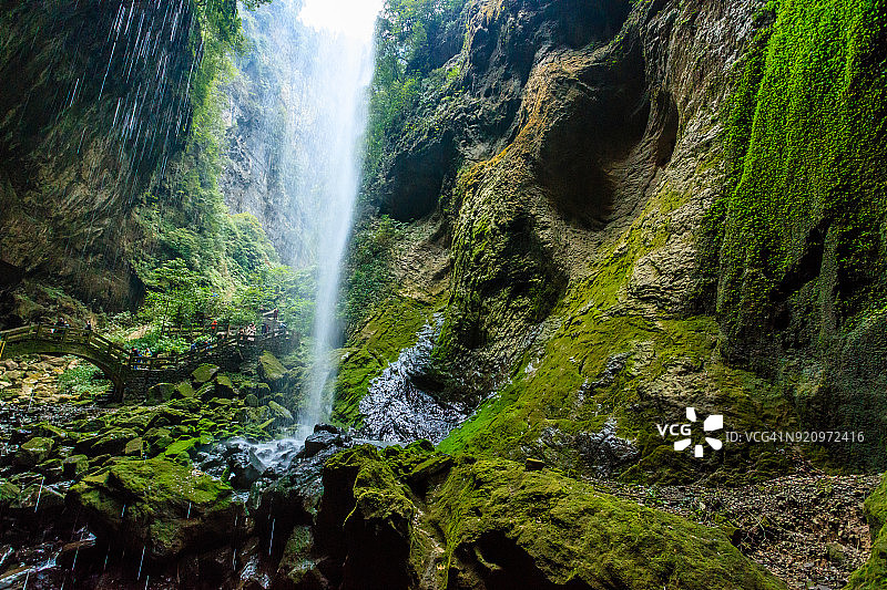 武隆喀斯特地质公园龙水峡图片素材