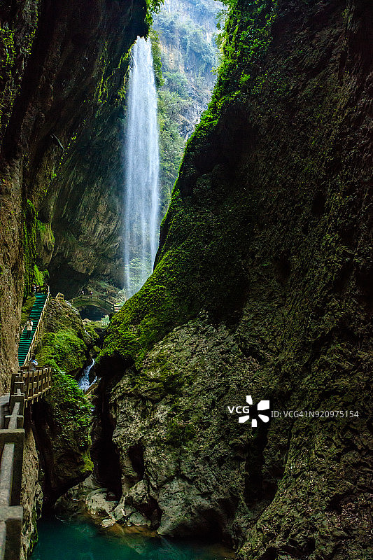 武隆喀斯特地质公园龙水峡图片素材