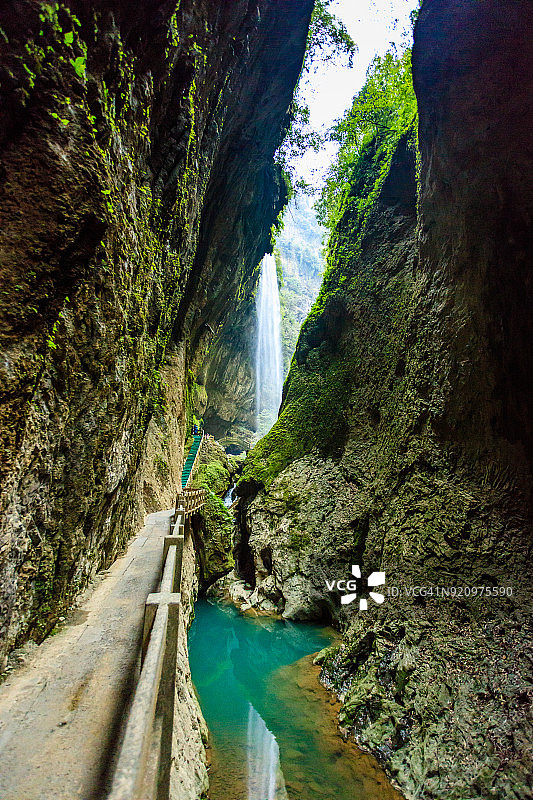 武隆喀斯特地质公园龙水峡图片素材