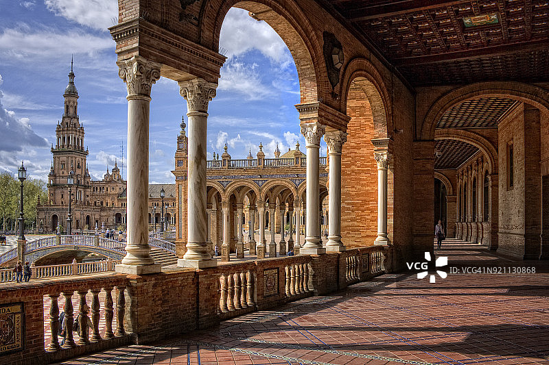 塞维利亚西班牙广场图片素材