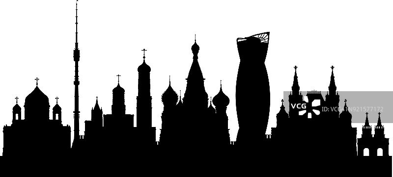 莫斯科（所有建筑完整且可移动）图片素材