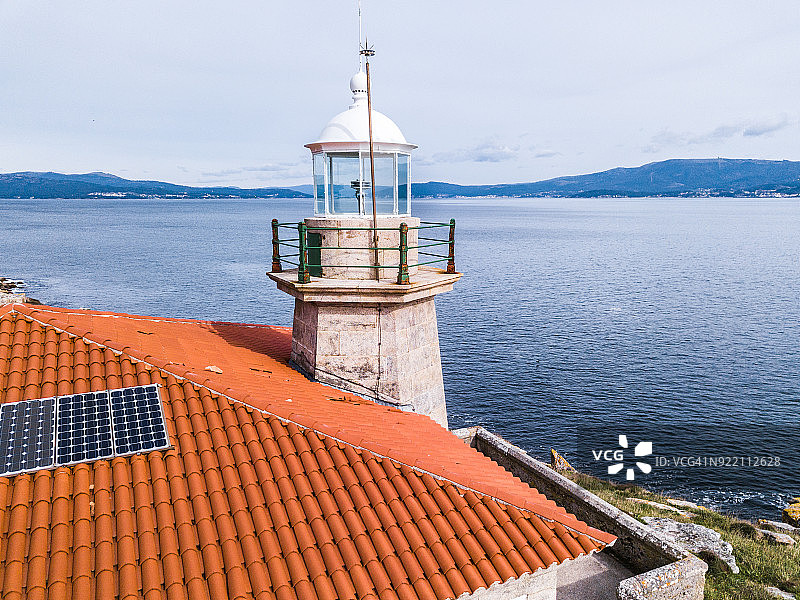 西班牙拉科鲁尼亚穆罗斯洛罗山灯塔图片素材