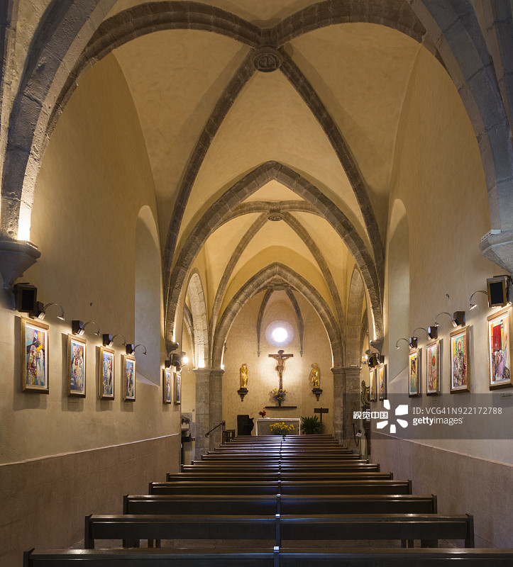 圣玛丽-玛德琳教堂中殿图片素材