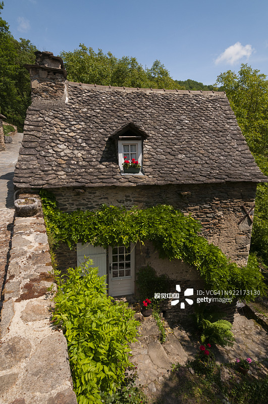 贝尔卡斯泰尔的街道景象与房屋图片素材