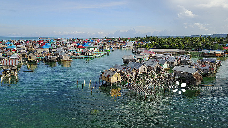 印度尼西亚苏拉威西岛瓦卡托比的巴瑶族图片素材