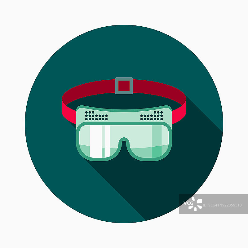 安全护目镜扁平设计家居装饰图标图片素材