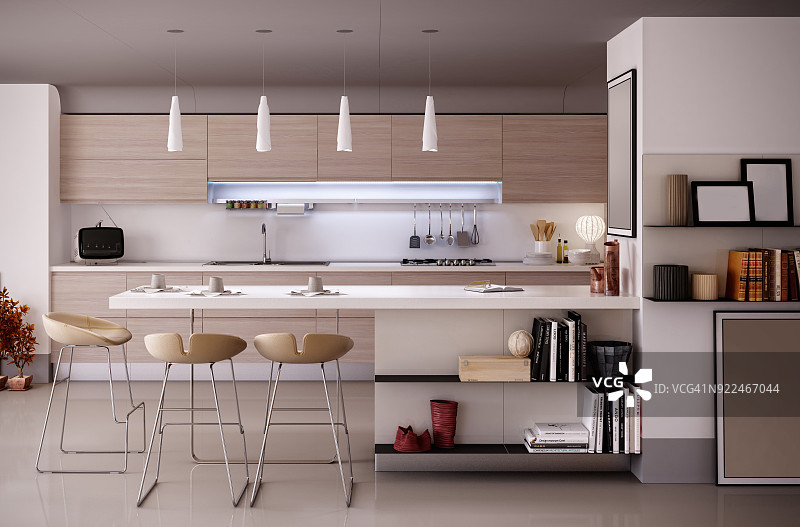 现代厨房图片素材