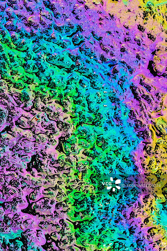 彩色溢油抽象图像图片素材