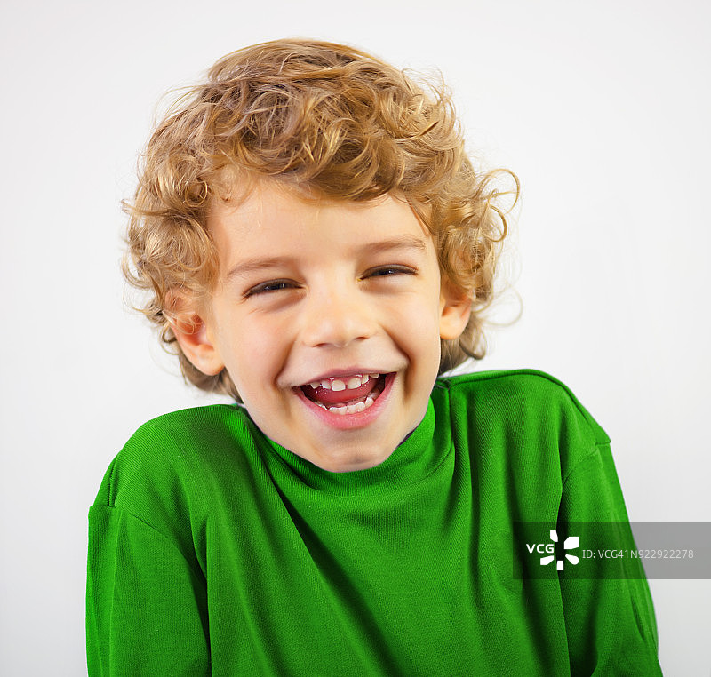 美丽的儿童的笑脸图片素材