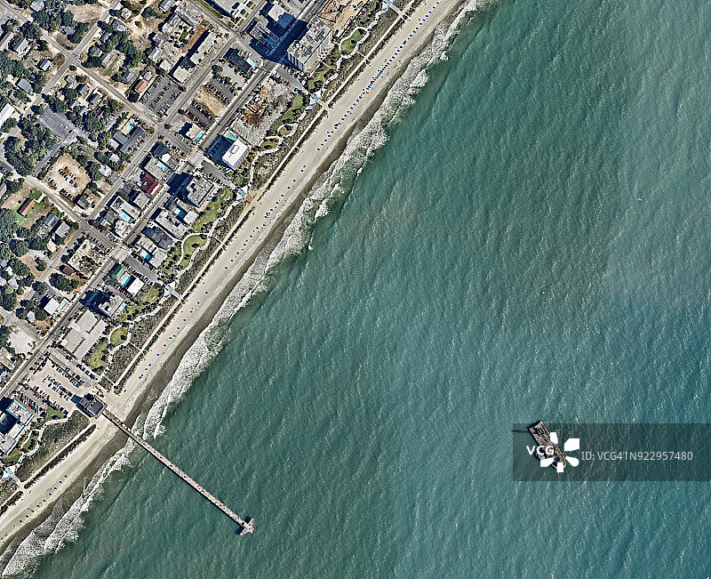 默特尔比奇的酒店区图片素材