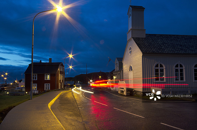 斯蒂基斯霍尔米尔的夜晚图片素材