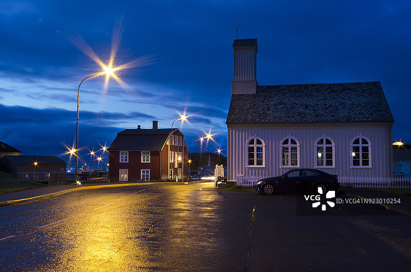 斯蒂基斯霍尔米尔的夜晚图片素材