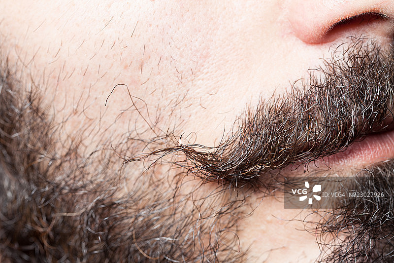 手柄胡须特写照片图片素材